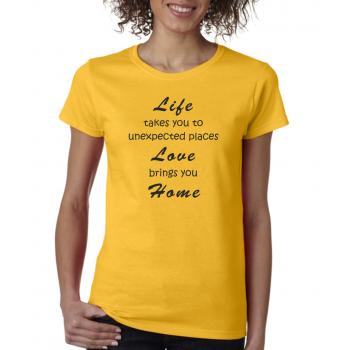 Marškinėliai Life Love Home Marškinėliai Life Love Home